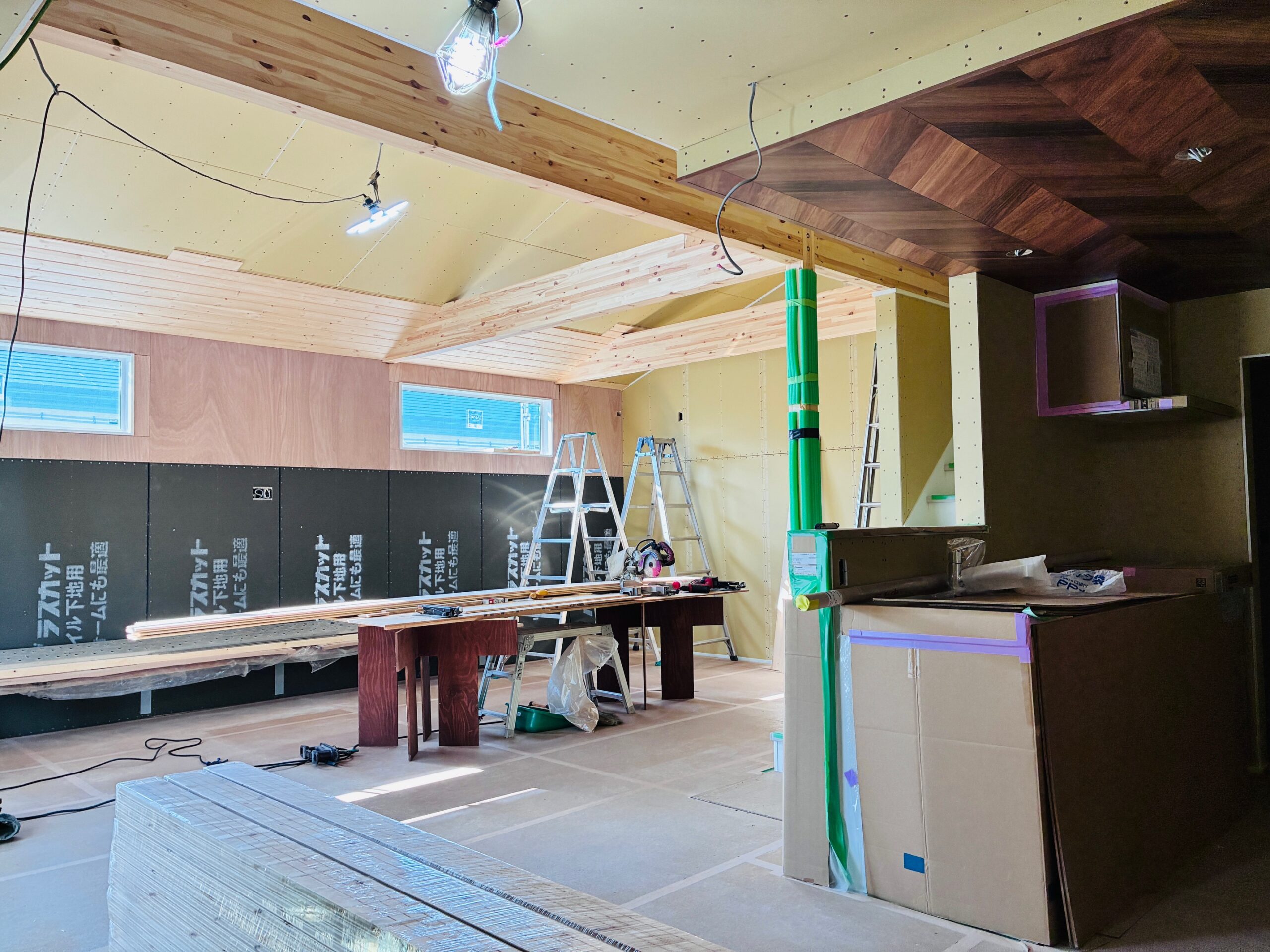 大工工事も順調に進んでいます！
