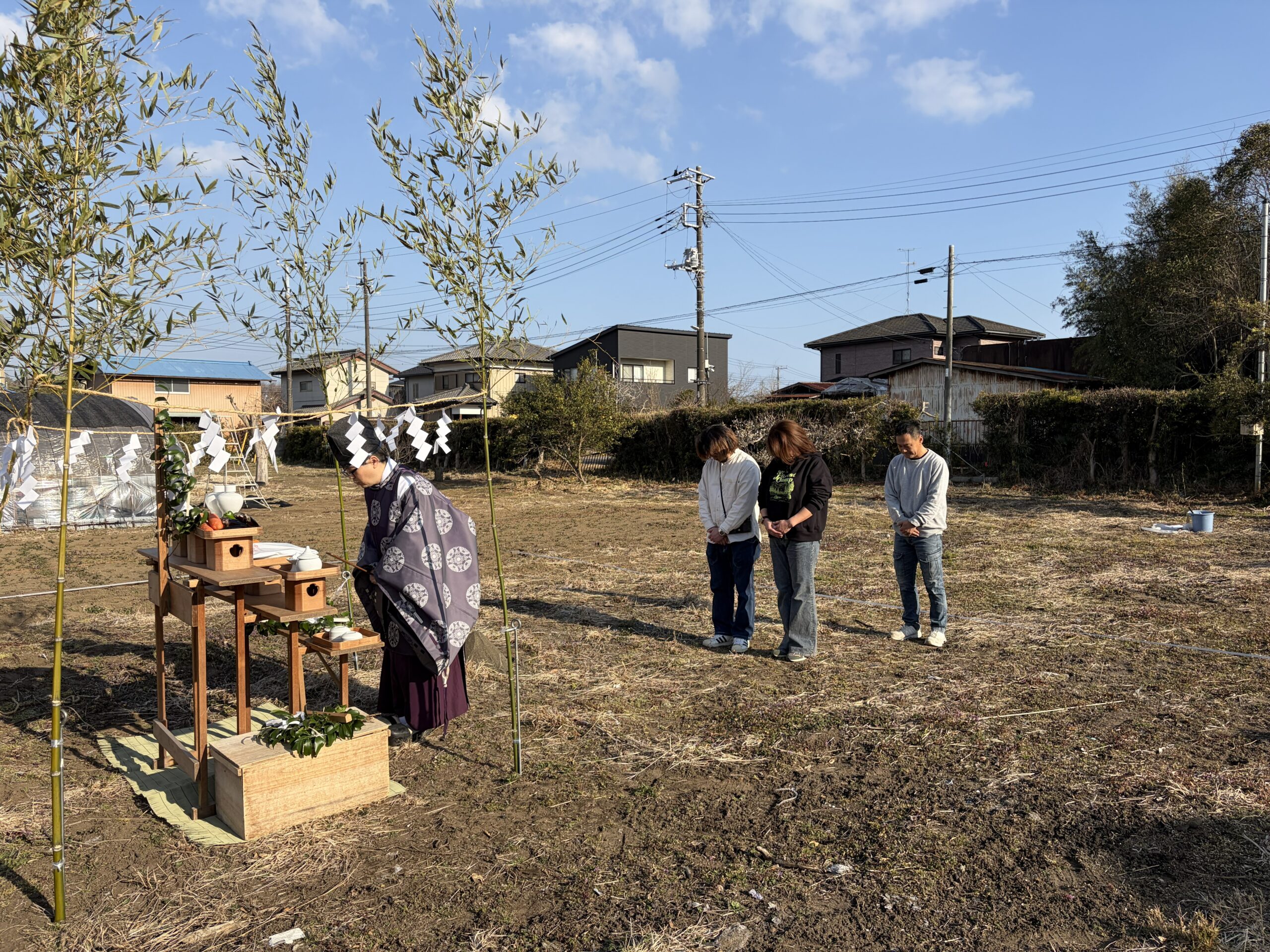 K様邸　地鎮祭を行い基礎工事が進んでいます